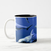 Blue Dolphin Zweifarbige Tasse (Links)