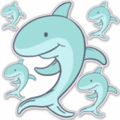 Blue Dolphins Leaping Thunder_Cove Aufkleber (Vorderseite)