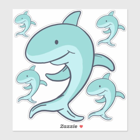 Blue Dolphins Leaping Thunder_Cove Aufkleber (Blatt)