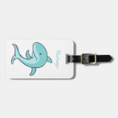 Blue Dolphins Leaping Thunder_Cove Gepäckanhänger (Vorderseite horizontal)
