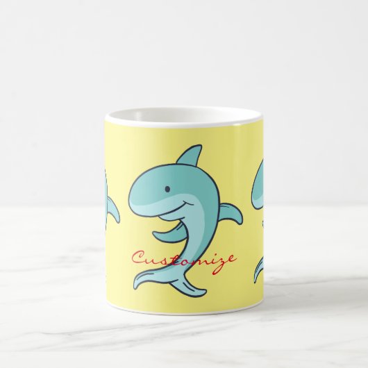 Blue Dolphins Leaping Thunder_Cove Kaffeetasse (Mittel)