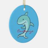 Blue Dolphins Leaping Thunder_Cove Keramik Ornament (Rechts)