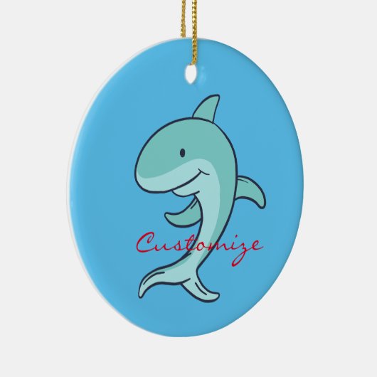 Blue Dolphins Leaping Thunder_Cove Keramik Ornament (Rechts)