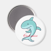 Blue Dolphins Leaping Thunder_Cove Magnet (Vorderseite/Rückseite)