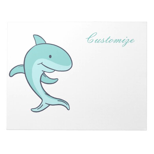 Blue Dolphins Leaping Thunder_Cove Notizblock (Vorderseite)