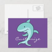 Blue Dolphins Leaping Thunder_Cove Postkarte (Vorne/Hinten)