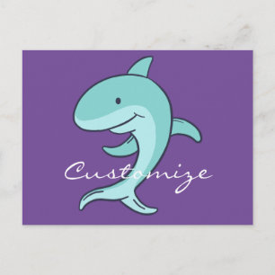 Blue Dolphins Leaping Thunder_Cove Postkarte