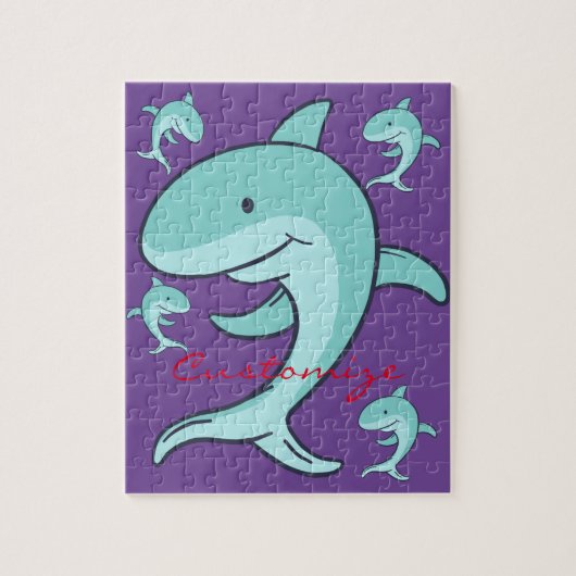 Blue Dolphins Leaping Thunder_Cove Puzzle (Vertikal)
