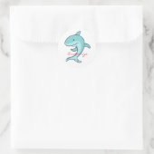 Blue Dolphins Leaping Thunder_Cove Runder Aufkleber (Tasche)