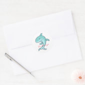 Blue Dolphins Leaping Thunder_Cove Runder Aufkleber (Umschlag)