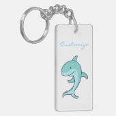 Blue Dolphins Leaping Thunder_Cove Schlüsselanhänger (Vorderseite links)