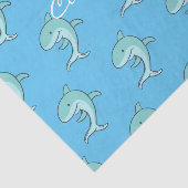 Blue Dolphins Leaping Thunder_Cove Seidenpapier (Ausschnitt)