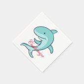 Blue Dolphins Leaping Thunder_Cove Serviette (Ecke)