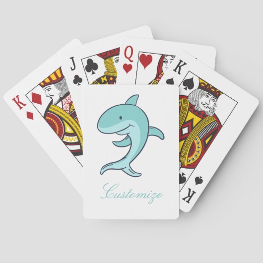 Blue Dolphins Leaping Thunder_Cove Spielkarten (Rückseite)