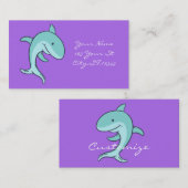 Blue Dolphins Leaping Thunder_Cove Visitenkarte (Vorne/Hinten)