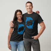 Blue Dolphins Mandala Top Summer Ocean Vibes Graph (Unisex)