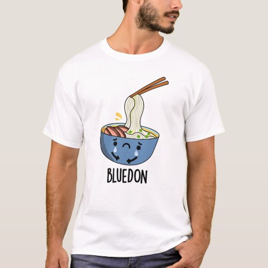 Blue-don Funny Udon Pun  T-Shirt (Vorderseite)