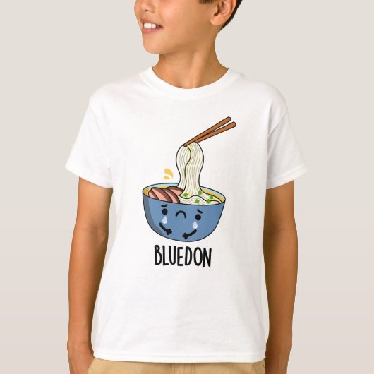 Blue-don Funny Udon Pun T-Shirt (Vorderseite)