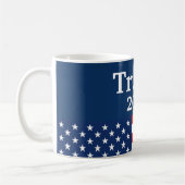 Blue Donald Trump 2024 American Flag Kaffeetasse (Links)