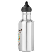 Blue Donut aufgeben Edelstahlflasche (Rechts)