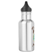 Blue Donut aufgeben Edelstahlflasche (Links)