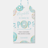 Blue Donut Baby Pop, wenn sie Pop Geschenkanhänger (Vorderseite)