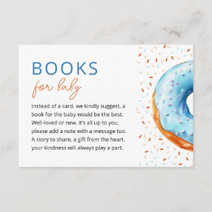 Blue Donut Baby Sprinkle Bücher für Baby Begleitkarte