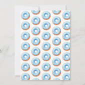 Blue Donut Baby Sprinkle Dusche Einladung (Rückseite)