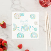 Blue Donut Baby Sprinkle Serviette (Beispiel)