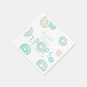 Blue Donut Baby Sprinkle Serviette (Ecke)