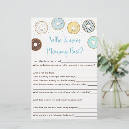 Blue Donut, der Mommy Best Game kennt (Stehend Vorderseite)