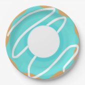 Blue Donut Pappteller (Vorderseite)
