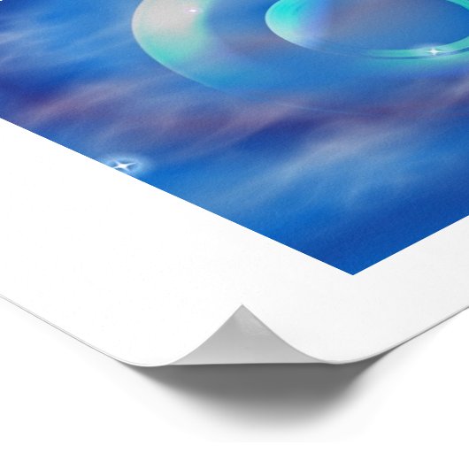 Blue Donut Poster (Ecke)