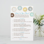 Blue Donut Was ist in deinem Handy-Duschspiel (Stehend Vorderseite)