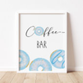 Blue Donuts Baby Sprinkball Coffee Bar Poster