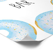 Blue Donuts Baby Sprinkball Coffee Bar Poster (Ecke)