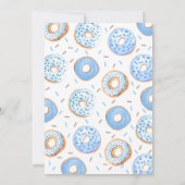 Blue Donuts Baby Sprinkle Baby Dusche Einladung (Rückseite)