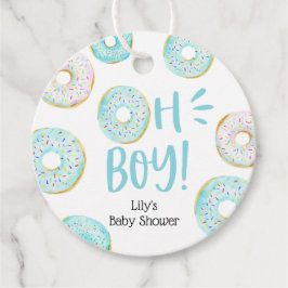Blue Donuts Baby Sprinkle Classic Round Sticker Geschenkanhänger