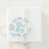 Blue Donuts Baby Sprinkle Classic Round Sticker Geschenkanhänger (Beispiel)