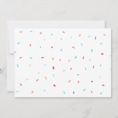 Blue Donuts Baby Sprinkle Dankeskarte (Rückseite)