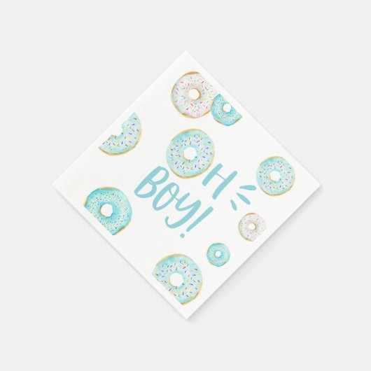 Blue Donuts Baby Sprinkle Serviette (Ecke)