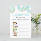 Blue Donuts Emoji Kinderbuch Kinderduschenspiel (Stehend Vorderseite)