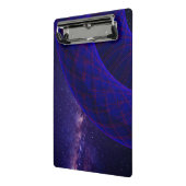 Blue Donuts In Outer Space Mini Clipboard Klemmbrett (Gewinkelt2)