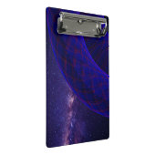 Blue Donuts In Outer Space Mini Clipboard Klemmbrett (Schrägansicht)