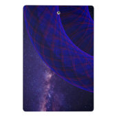 Blue Donuts In Outer Space Mini Clipboard Mini Klemmbrett (Rückseite)