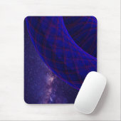 Blue Donuts In Outer Space Mouse Pad Mousepad (Mit Mouse)