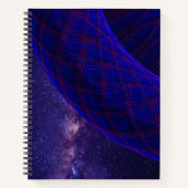 Blue Donuts In Outer Space Spiral Notebook Notizblock (Vorderseite)