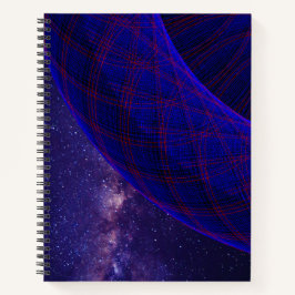 Blue Donuts In Outer Space Spiral Notebook Notizblock