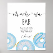 Blue Donuts Momosa Bar Poster (Vorne)