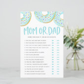 Blue Donuts Raten Sie, wer Mama oder Vater Baby Du (Stehend Vorderseite)